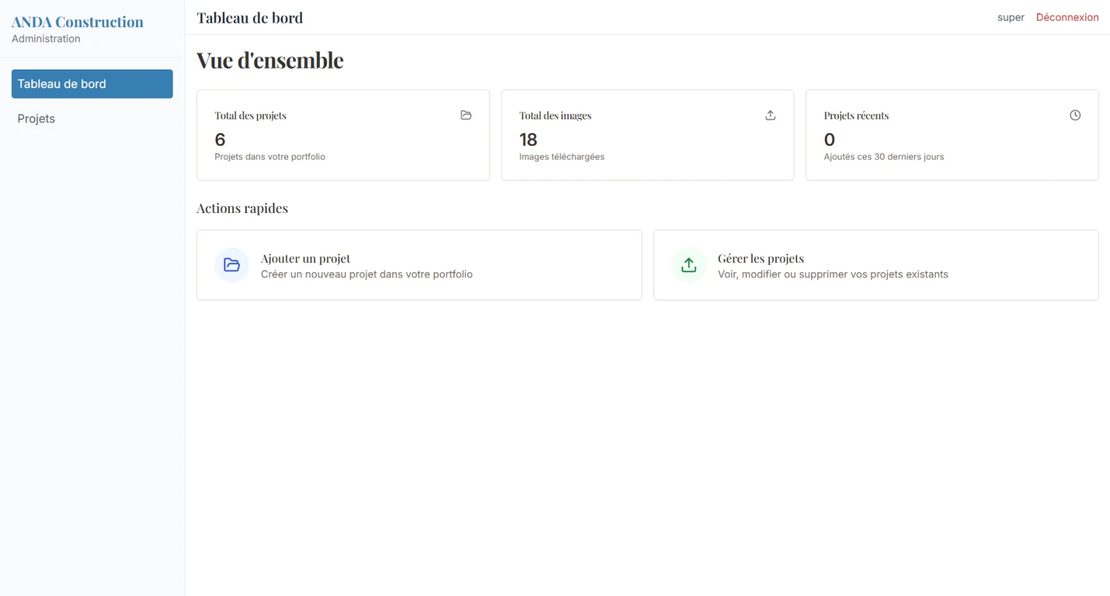 ANDA Construction screenshot